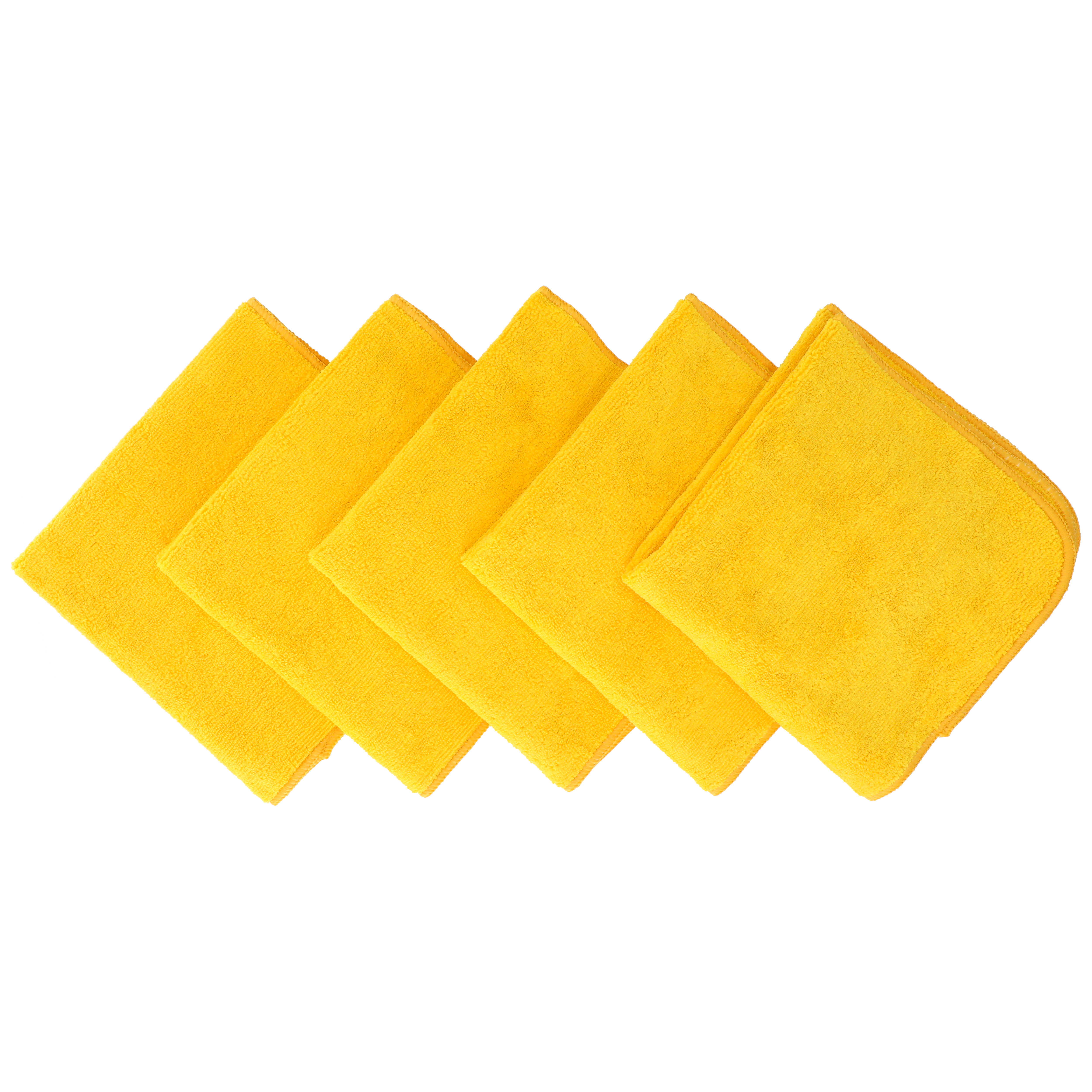 Mikrofiberduk 400 x 400 mm Gul, 5-pack