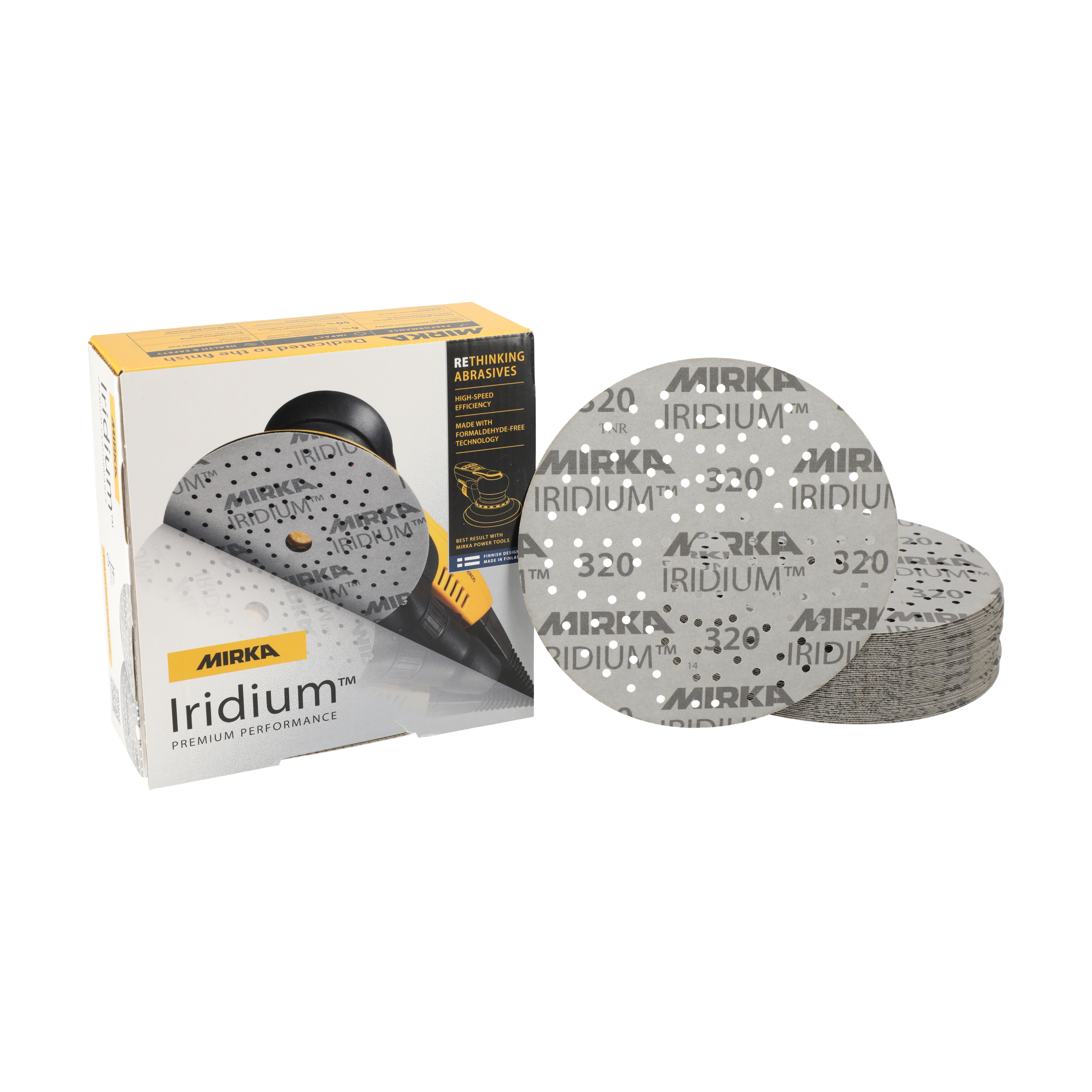 Mirka Iridium™ Ø 150 mm Grip Multihul