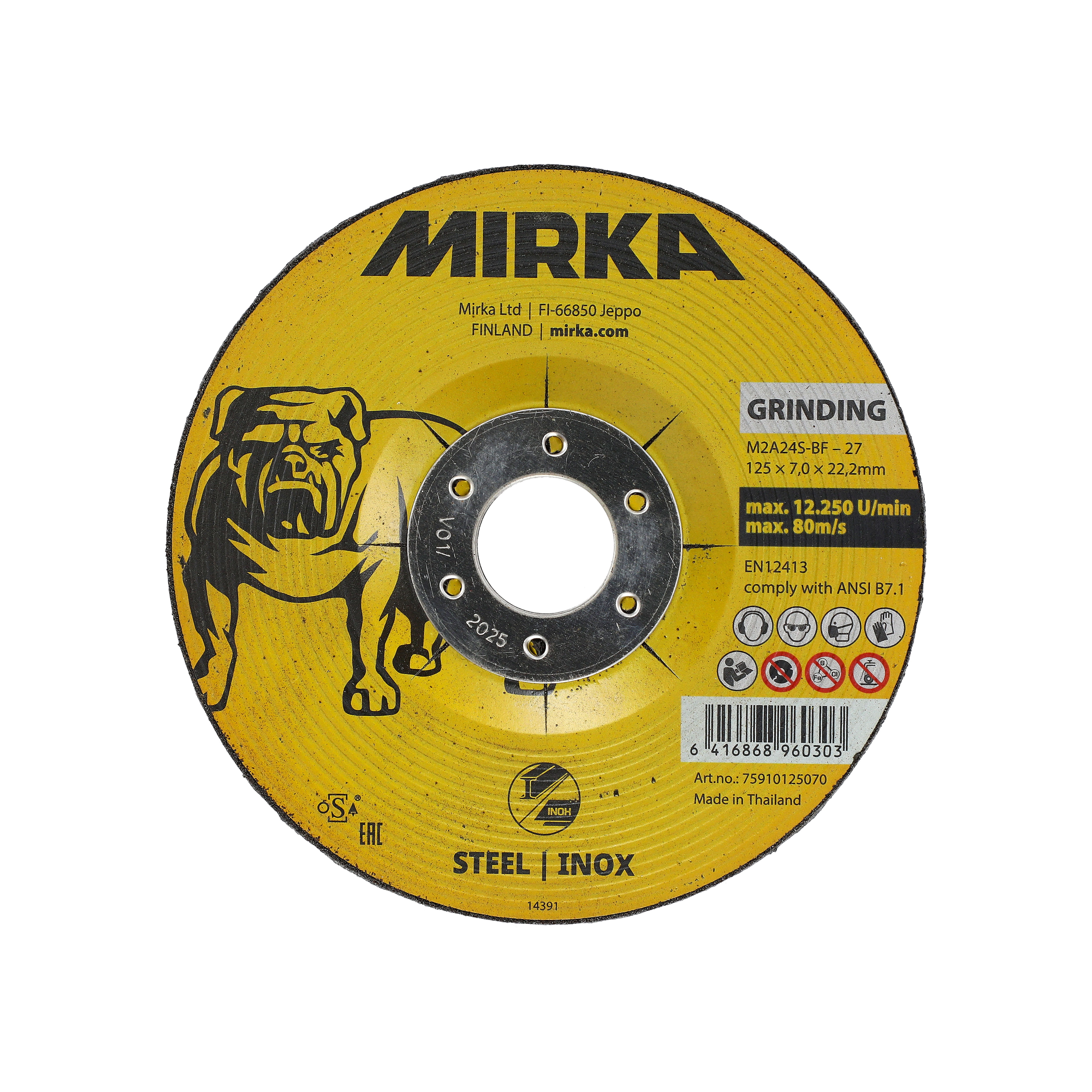 Mirka® Slipskiva Inox