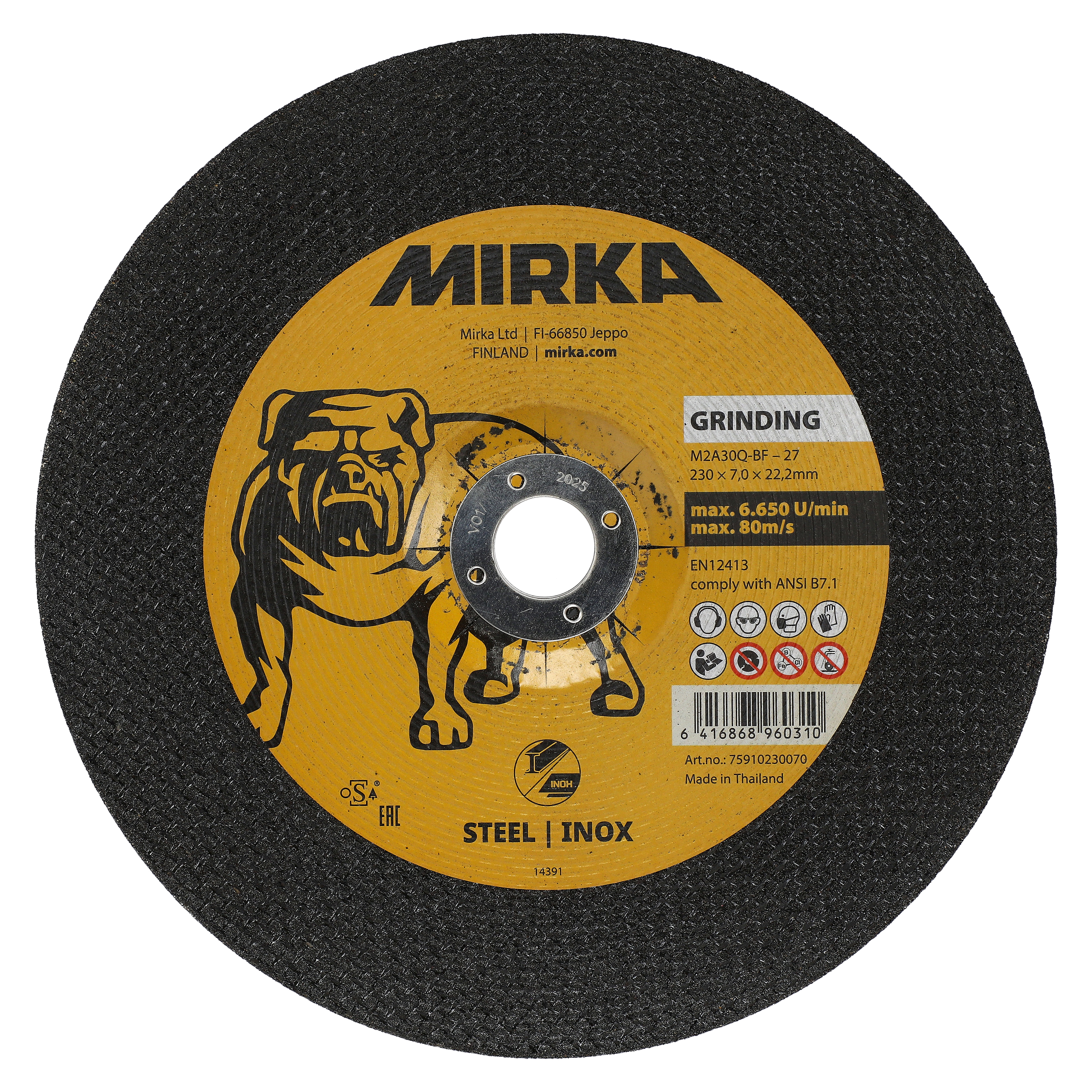 Mirka® Slipskiva Inox