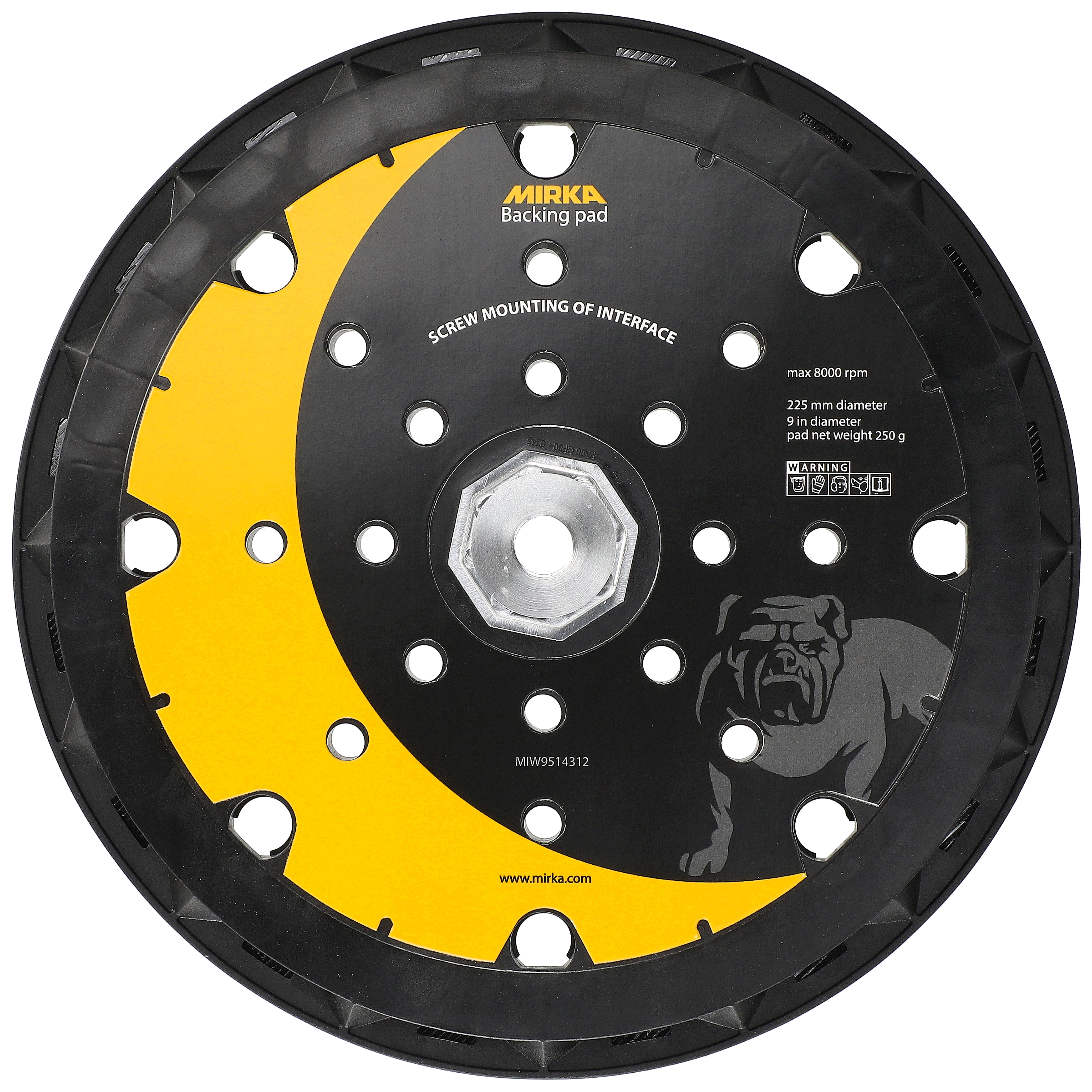 Platorello Ø 225mm 25F Grip per LEROS + 8 viti