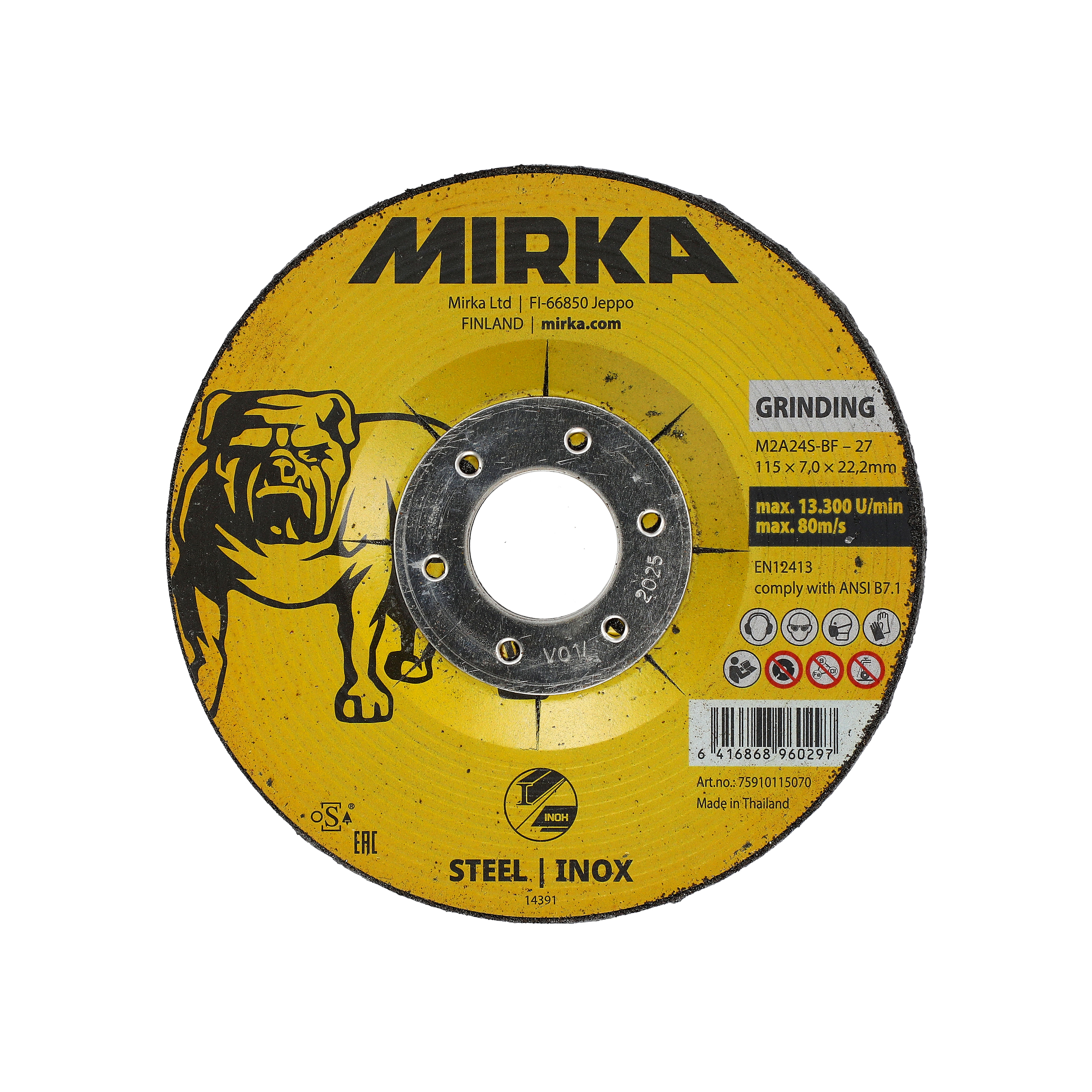 Mirka® Slipskiva Inox