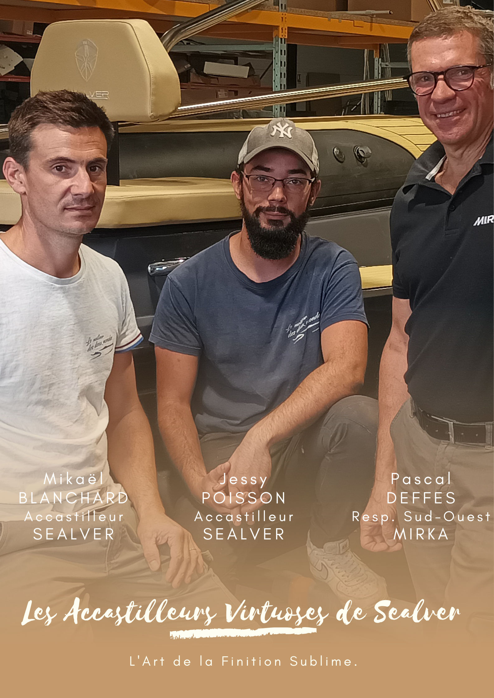 Jessy POISSON et Mickaël BLANCHARD, accastilleurs chez Sealver