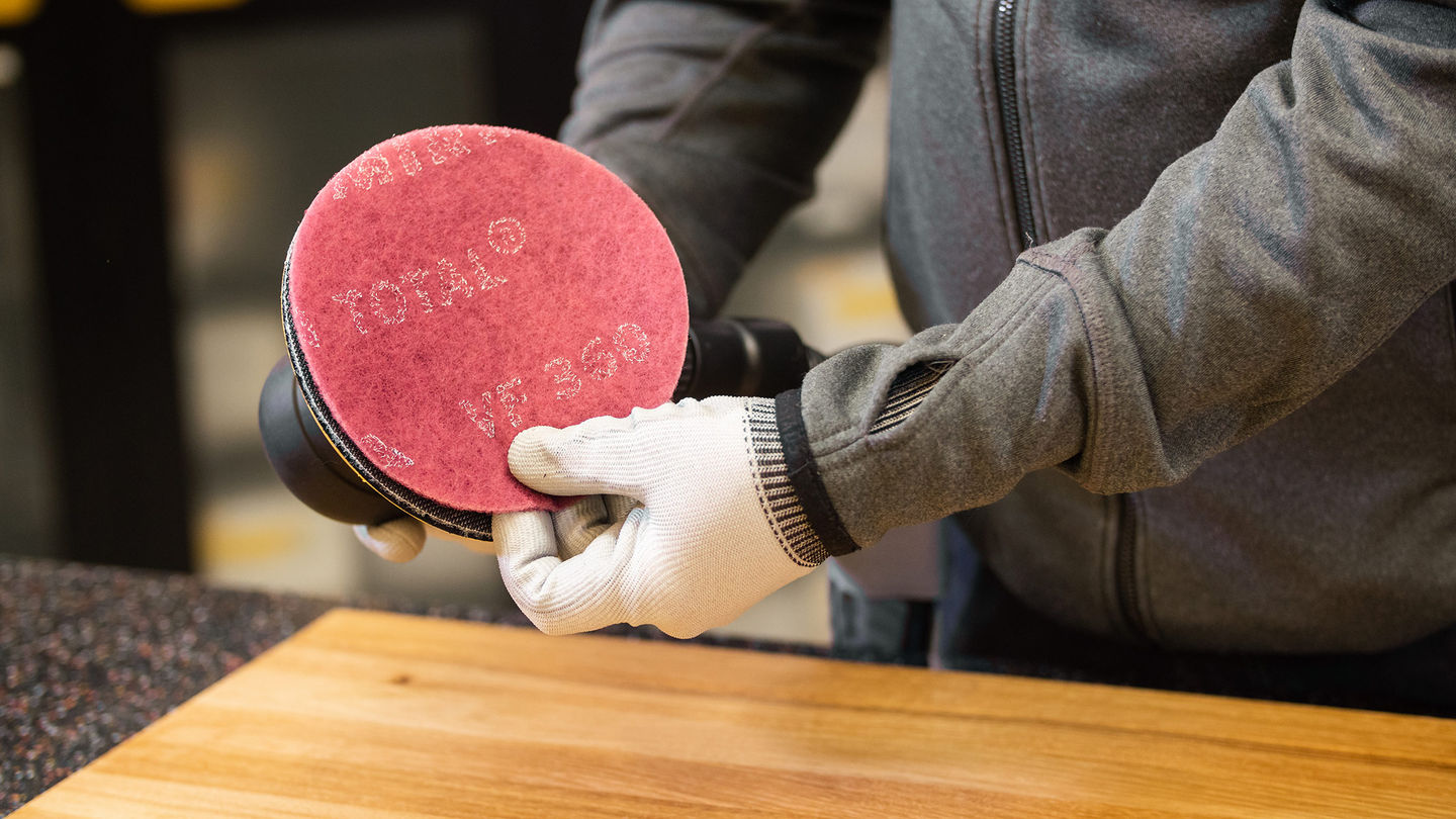 Oil Sanding Wooden Surface Mirka