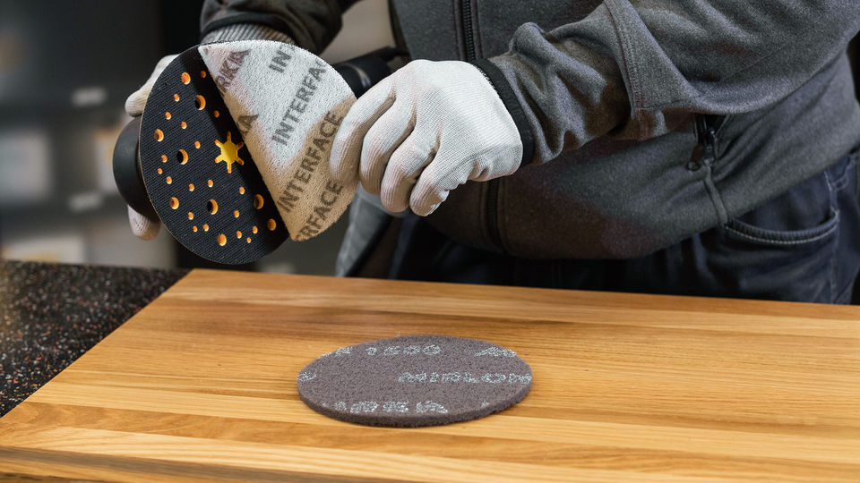 Oil Sanding Wooden Surface Mirka