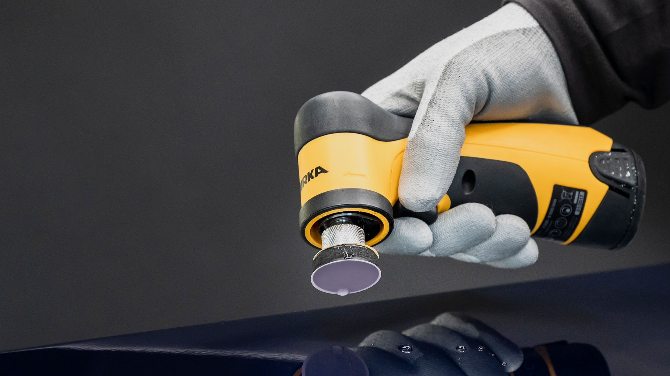 Cordless convenience in spot repair with Mirka Iridium® SR