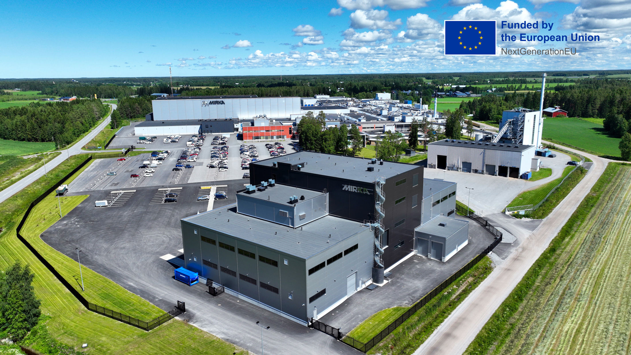 Mirka's CIGMA factory in Jeppo, Finland