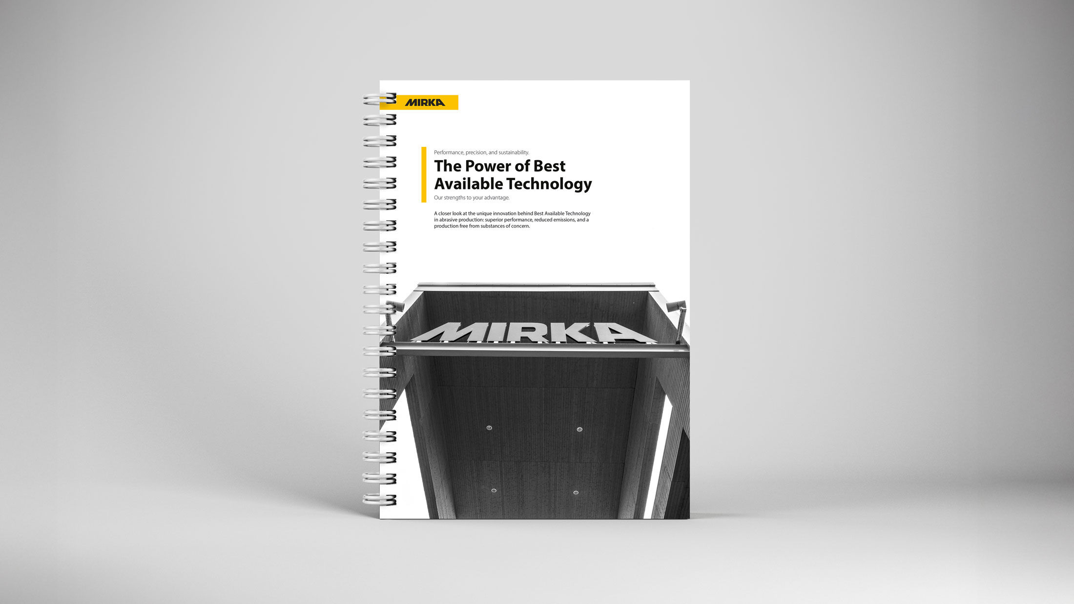 Booklet with the Mirka best available technologies white paper