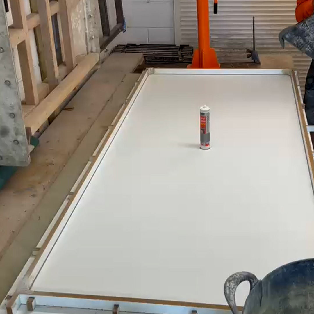 Building a form for a concrete table
