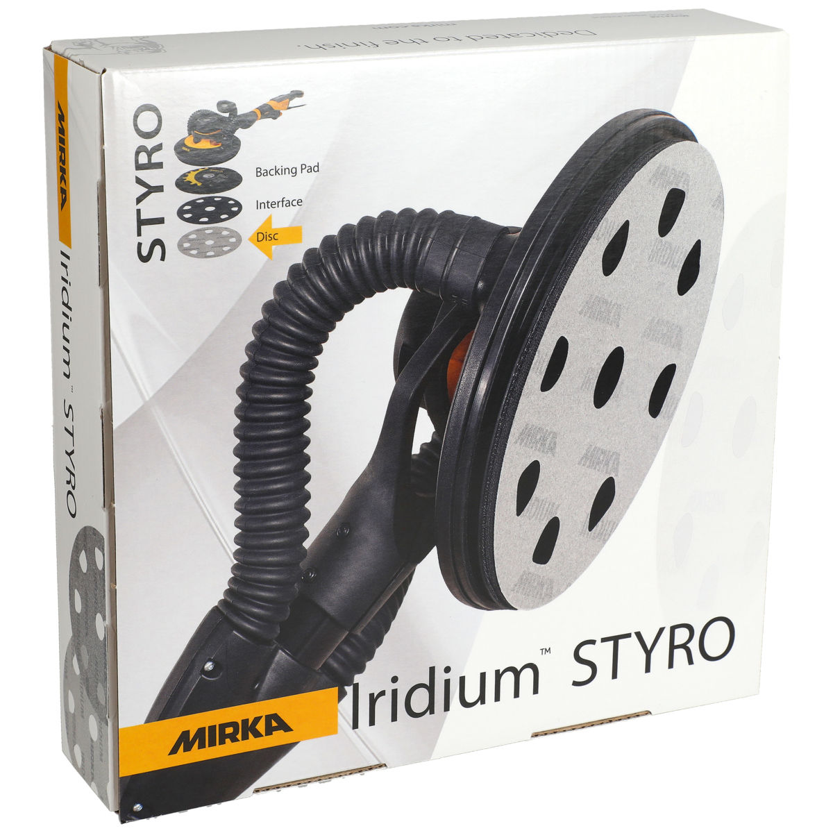 Mirka Iridium™ Ø 225 mm Grip 9 holes Styro
