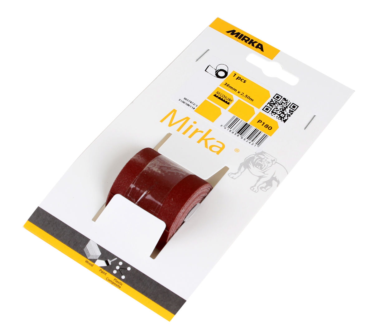 Abrasive Cloth Red 38 mm x 2,5 m Roll