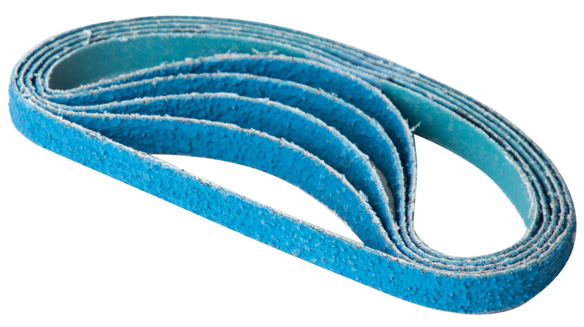 File Belt ZIR 10 mm x 330 mm bande courte abrasive
