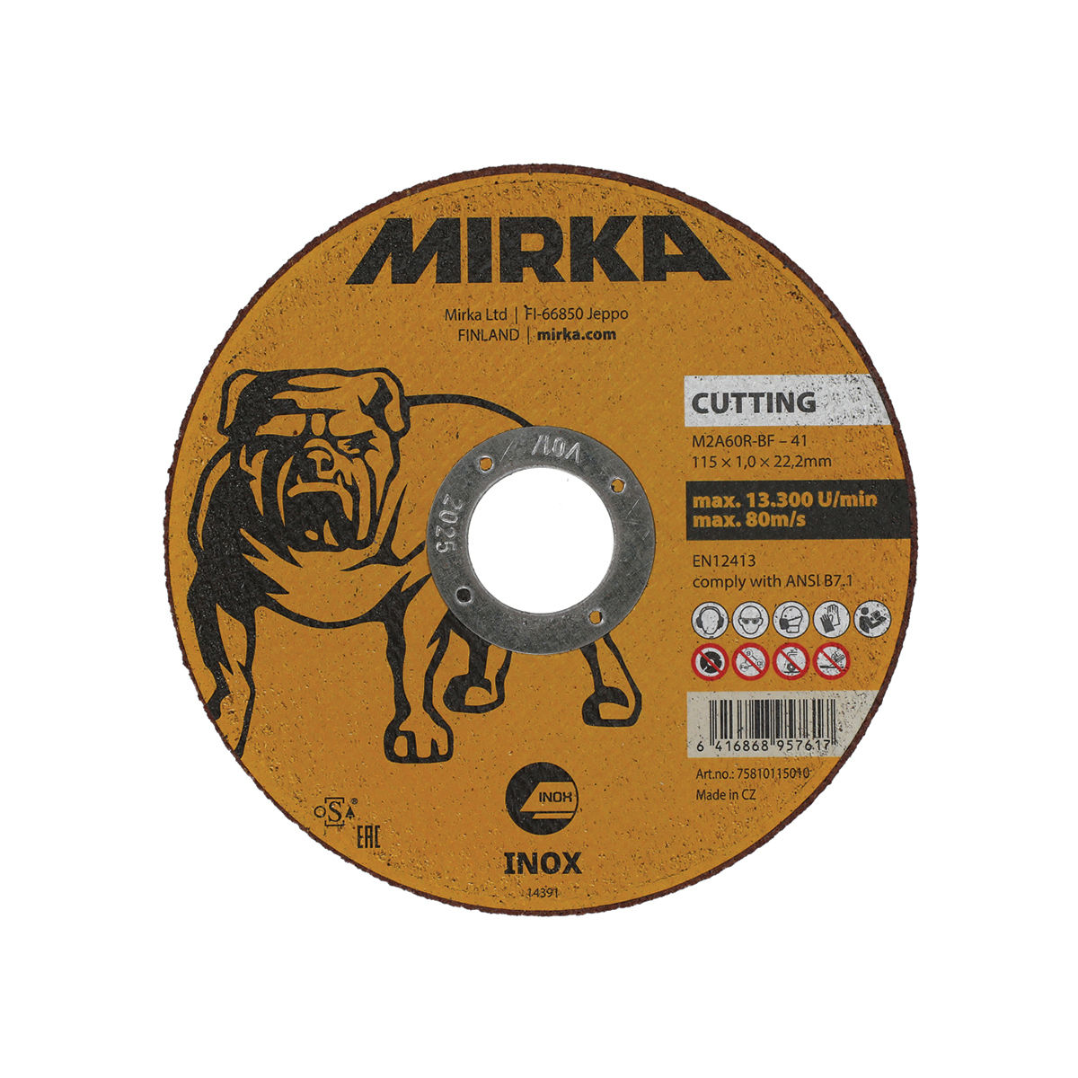 Mirka® Kappeskive Inox