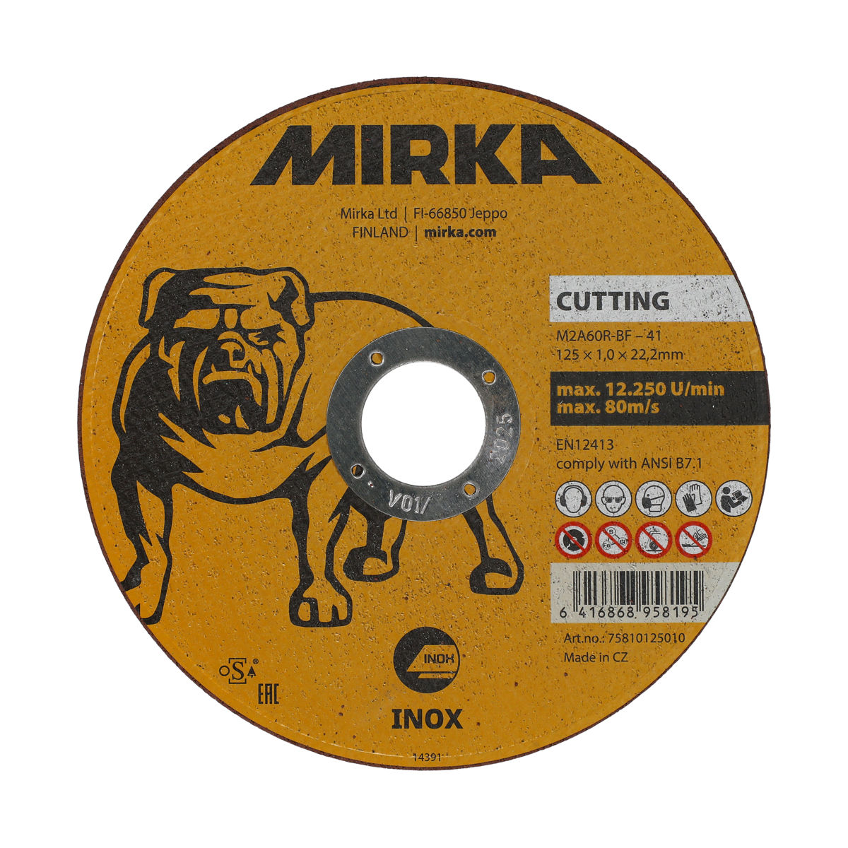 Mirka® Kappeskive Inox