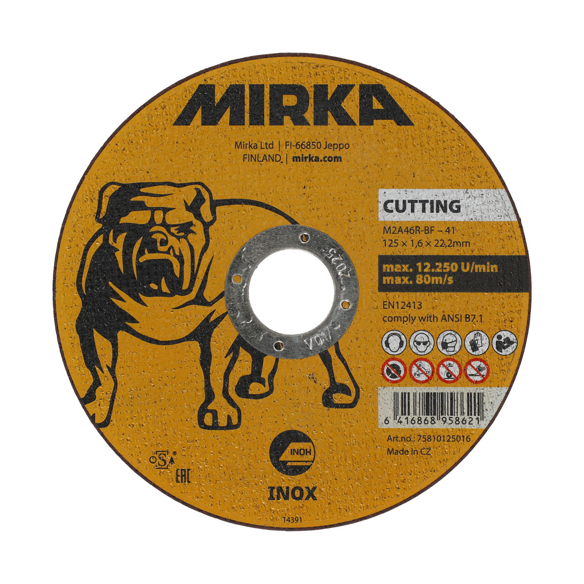 Mirka® Kappeskive Inox