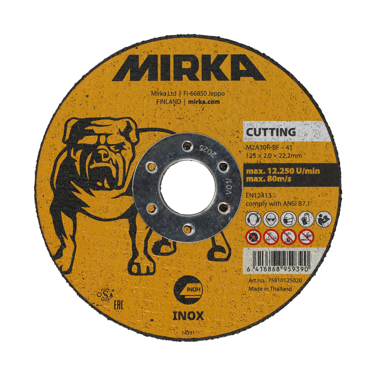 Mirka® Kappeskive Inox