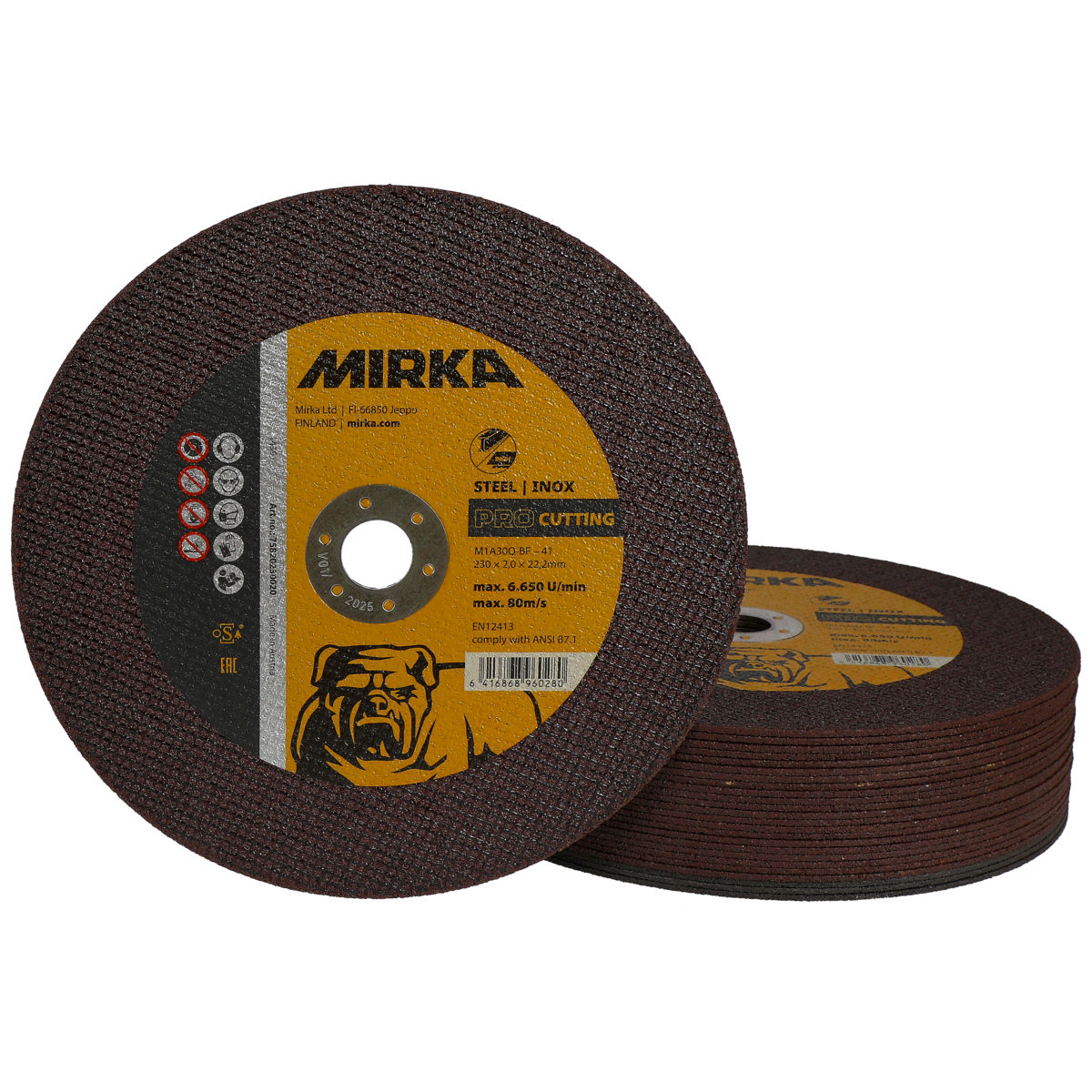 Mirka® PRO Kapskiva special Inox/stål