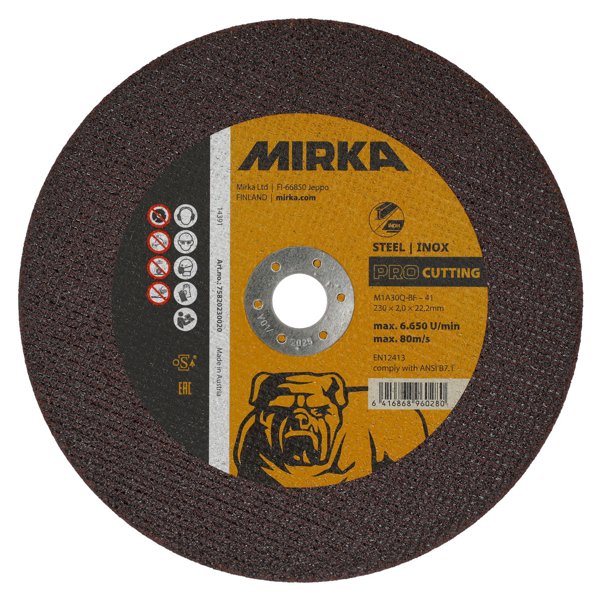 Mirka® PRO Kapskiva special Inox/stål