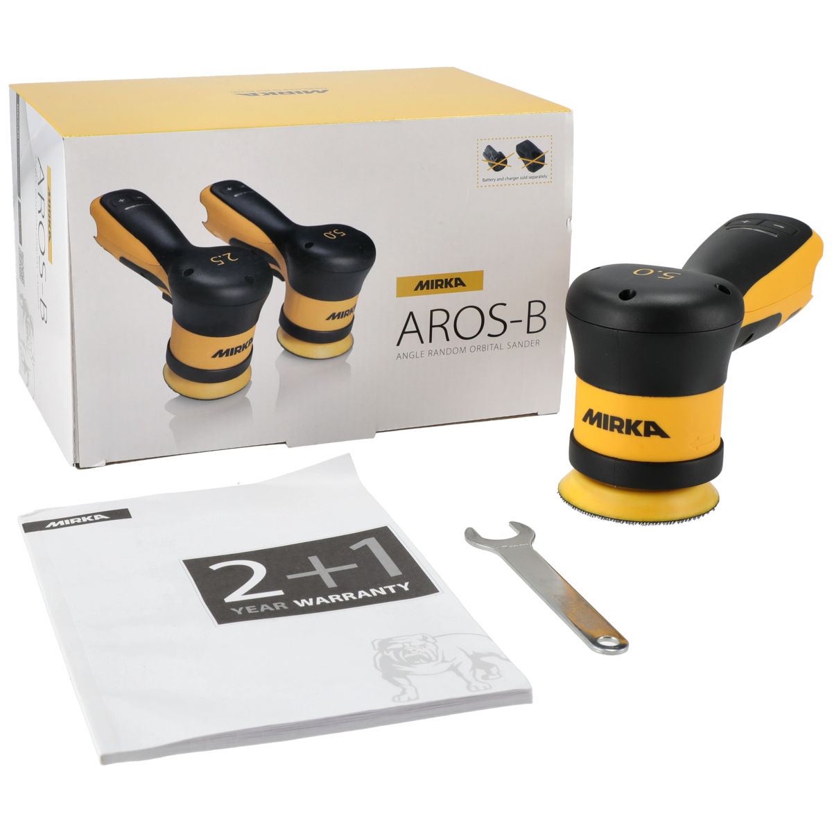 Mirka® AROS-B 350 3" 12V 5mm Sander w/o Batt/Charger