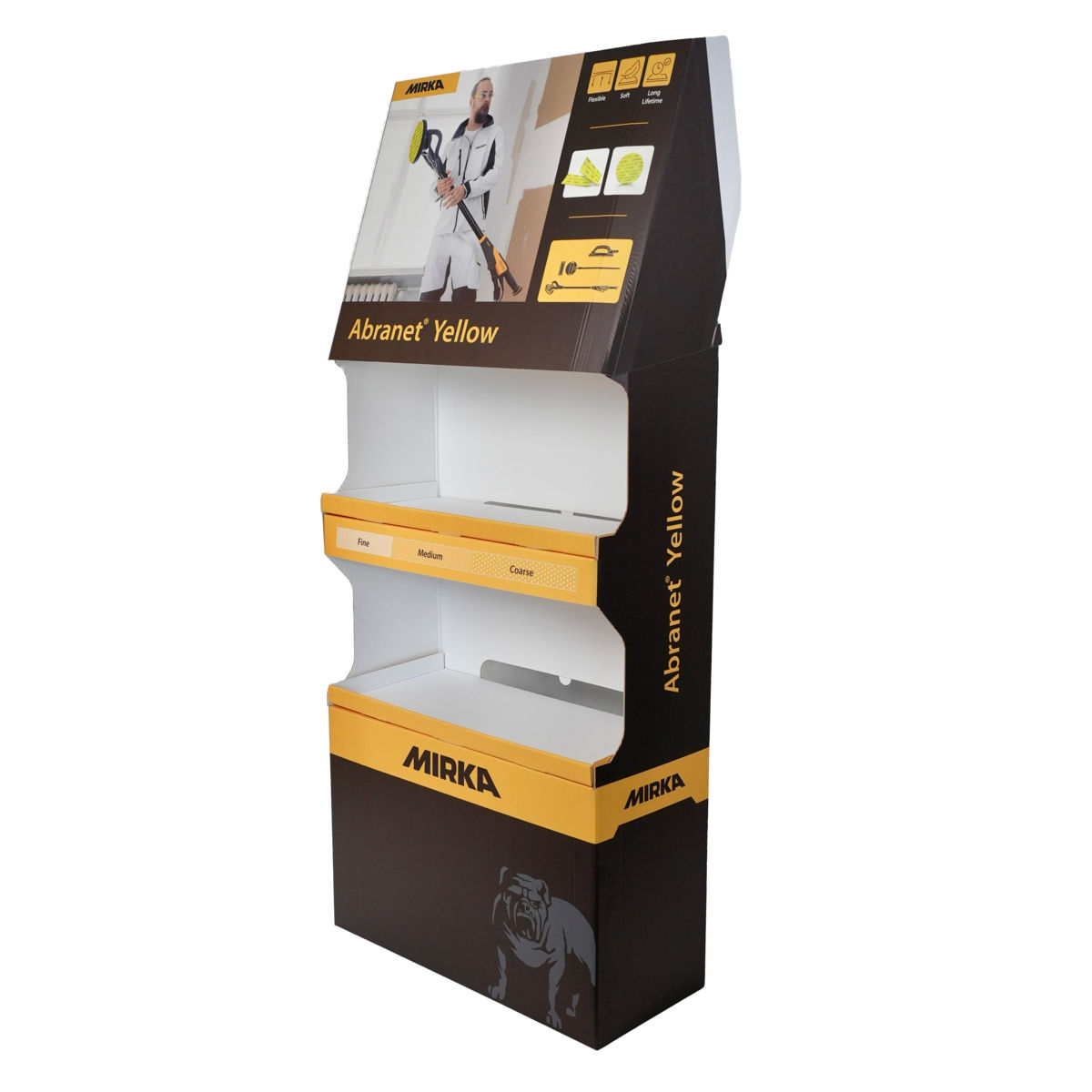 Abranet® Yellow försäljningsdisplay