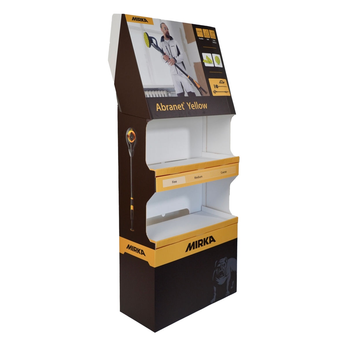 Abranet® Yellow försäljningsdisplay