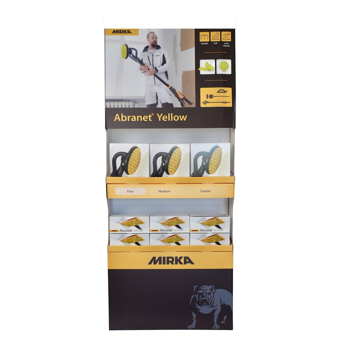 Abranet® Yellow försäljningsdisplay