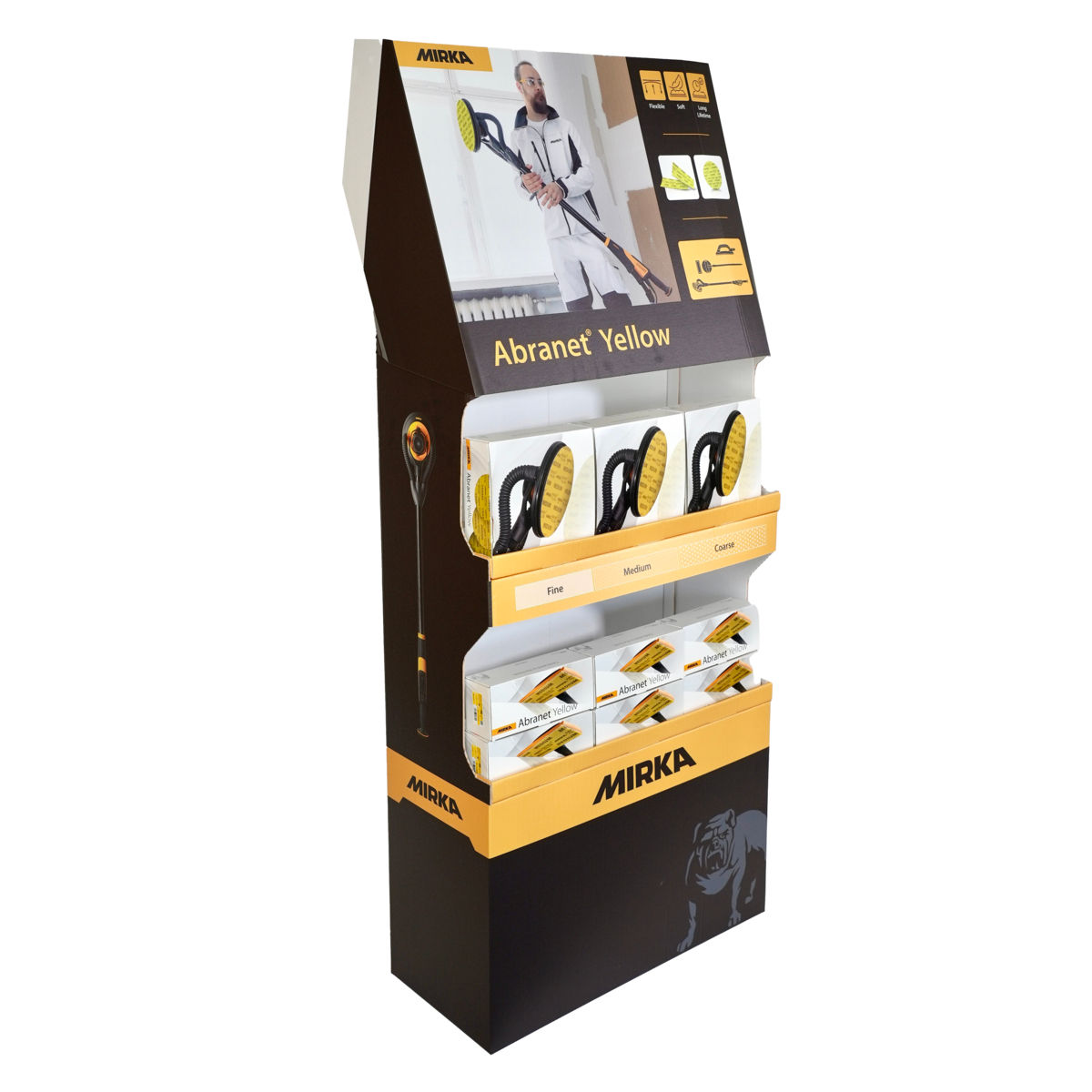 Abranet® Yellow försäljningsdisplay