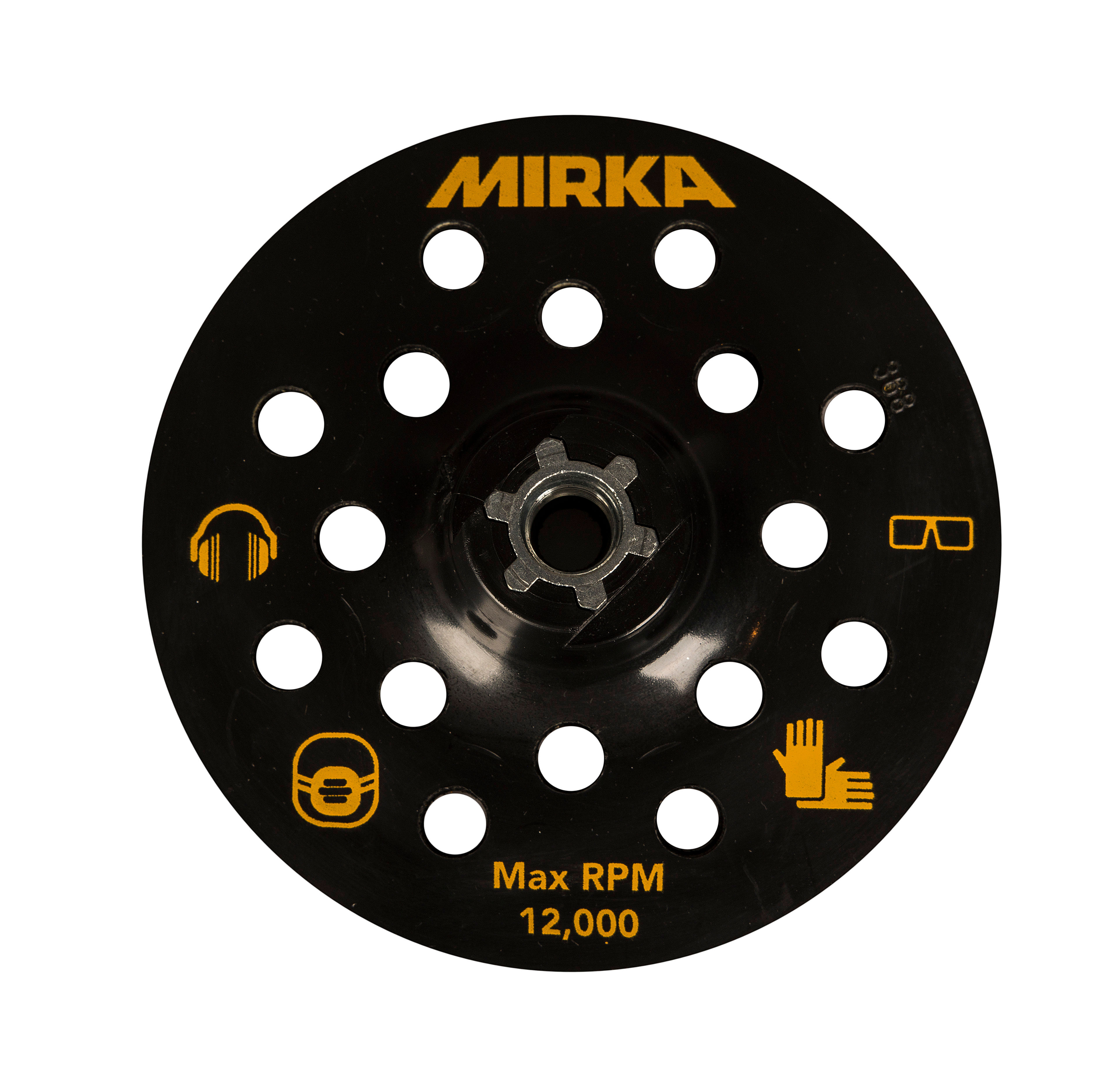 Plato Ø 125mm M14 Grip 17 Ag. para Campana Aspiradora