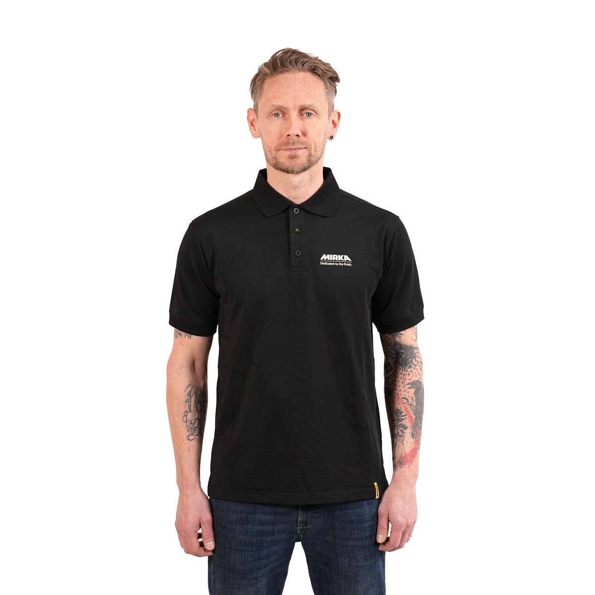 Mirka® Polo Tagline Schwarz