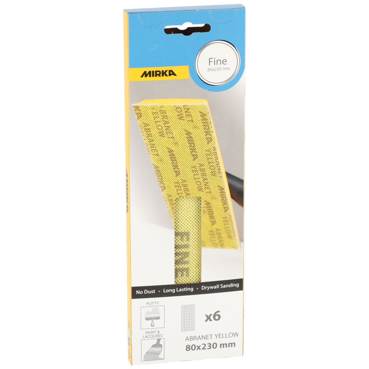 Abranet® Yellow 80 x 230 mm Grip Small Packs