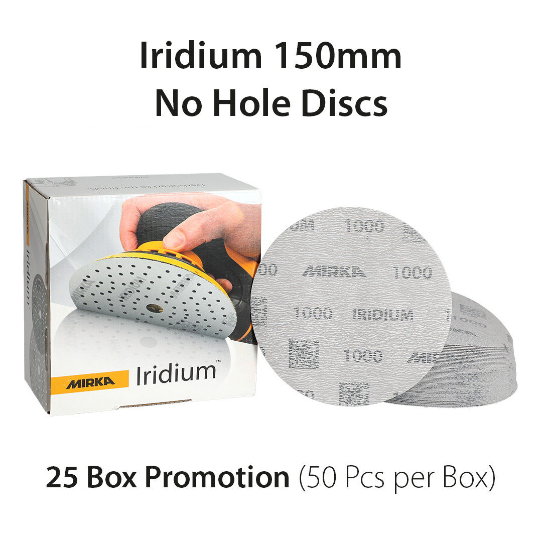 Iridium 150mm Discs 50/Pack NH 25 Box Deal (1250 pcs)