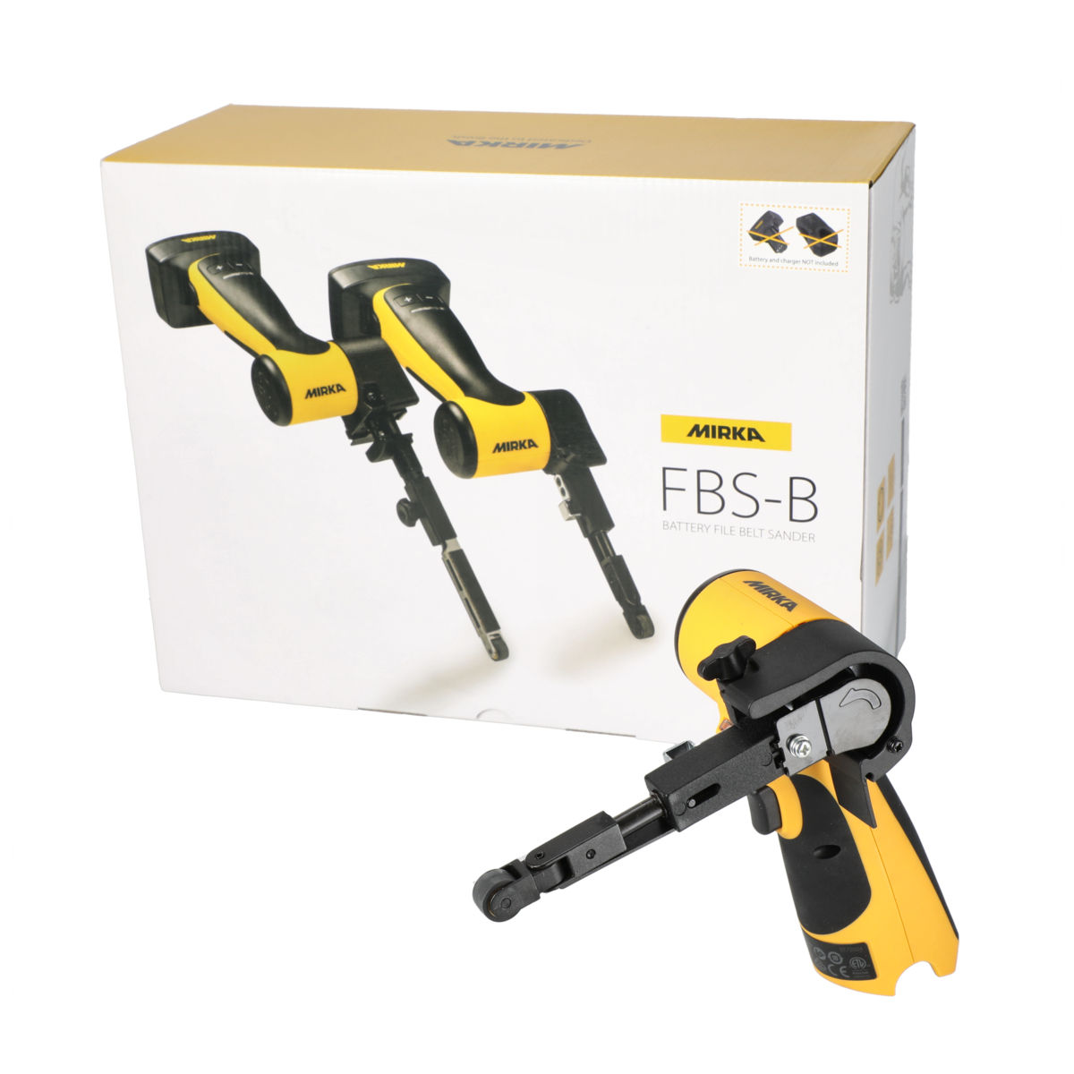 Mirka® FBS-B Cordless File Belt Sander 10 x 330 mm max 12V