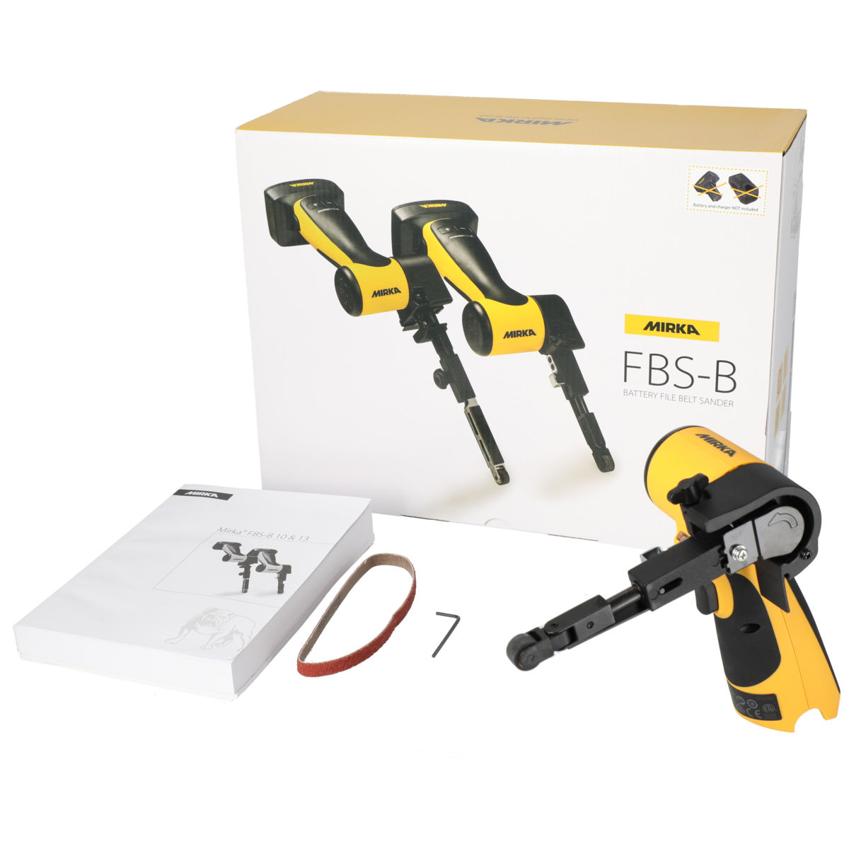 Mirka® FBS-B Sladdlös filbandslip 10 mm x 330 mm max 12V