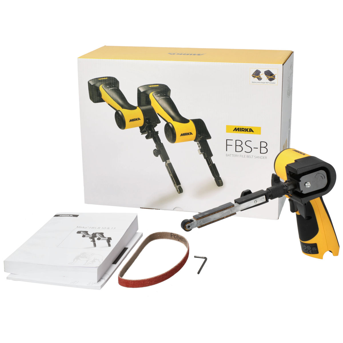 Mirka® FBS-B Sladdlös filbandslip 13 x 457 mm max 12V