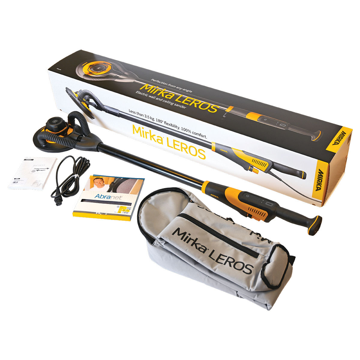 Mirka® LEROS 950XCV UK Ø 225 mm 5.0 mm orbit Dual Voltage with bag