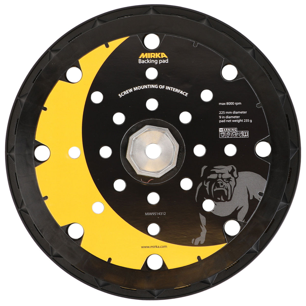 Platorello Ø 225mm 25F Grip per LEROS + 8 viti