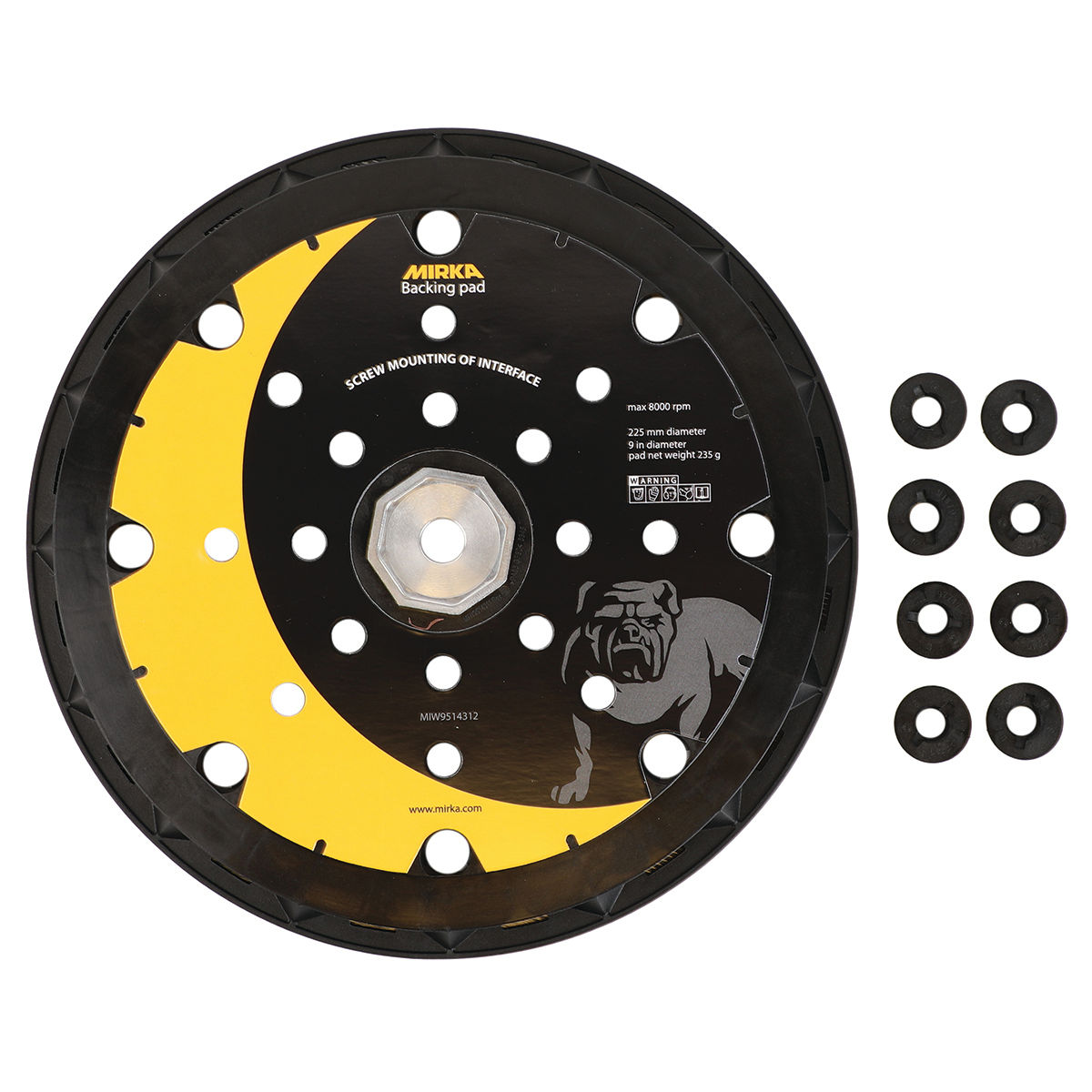 Platorello Ø 225mm 25F Grip per LEROS + 8 viti