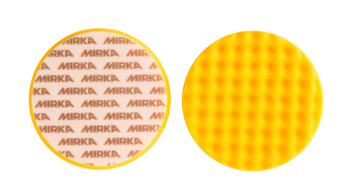 Tampón de Espuma de Pulido Amarillo Waffle