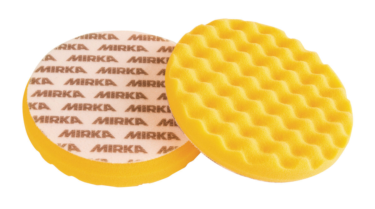Polishing Foam Pad Yellow Waffle