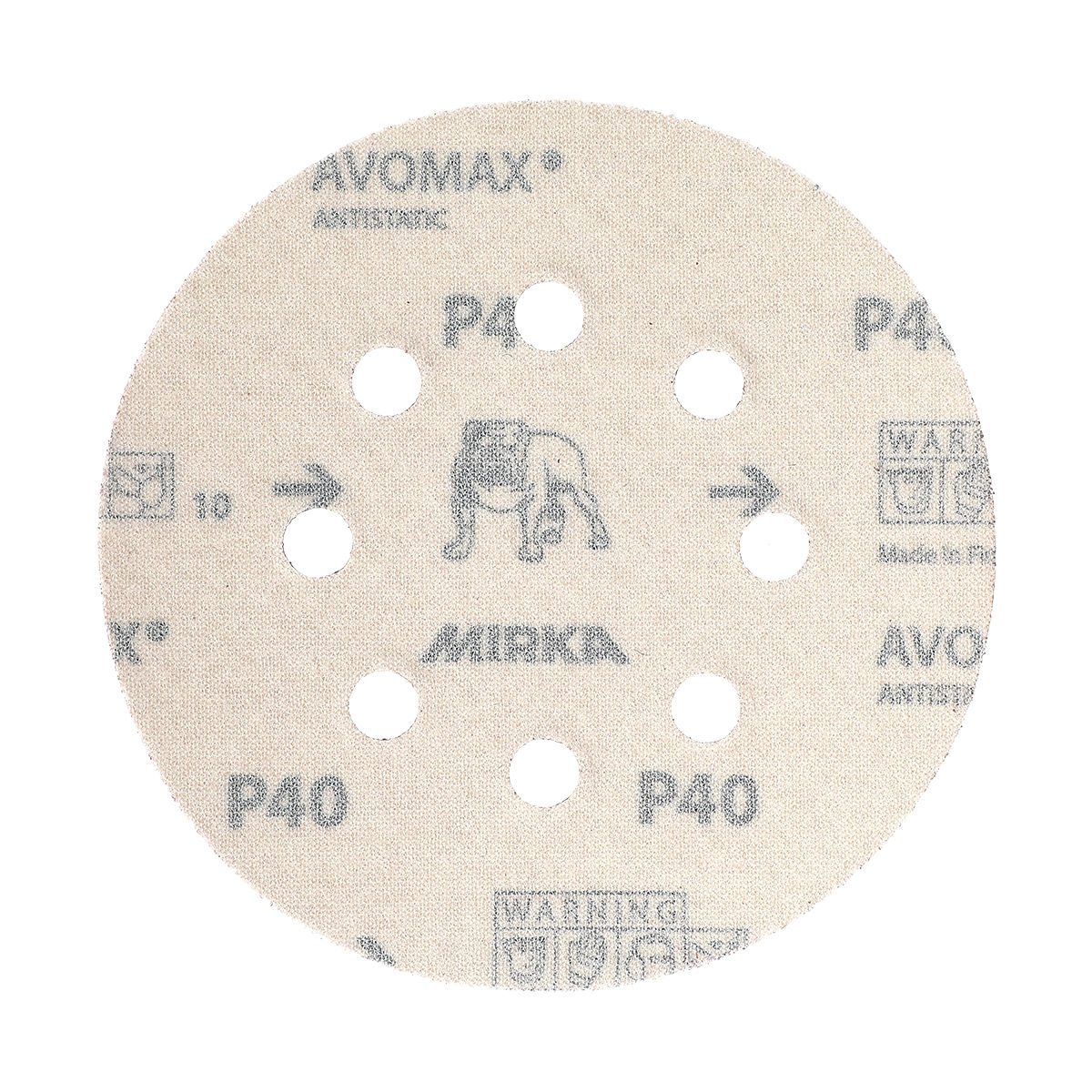 Abrasive Red 125mm Grip 8 Hål