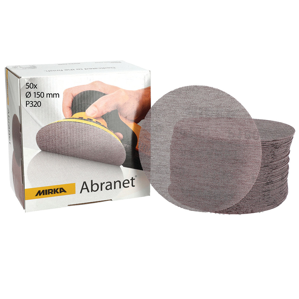 MIRKA® ABRANET® ACE Ø150mm SELF-AGGRAVING DISC MICROPERFORATED MESH P80 (1  PCE)