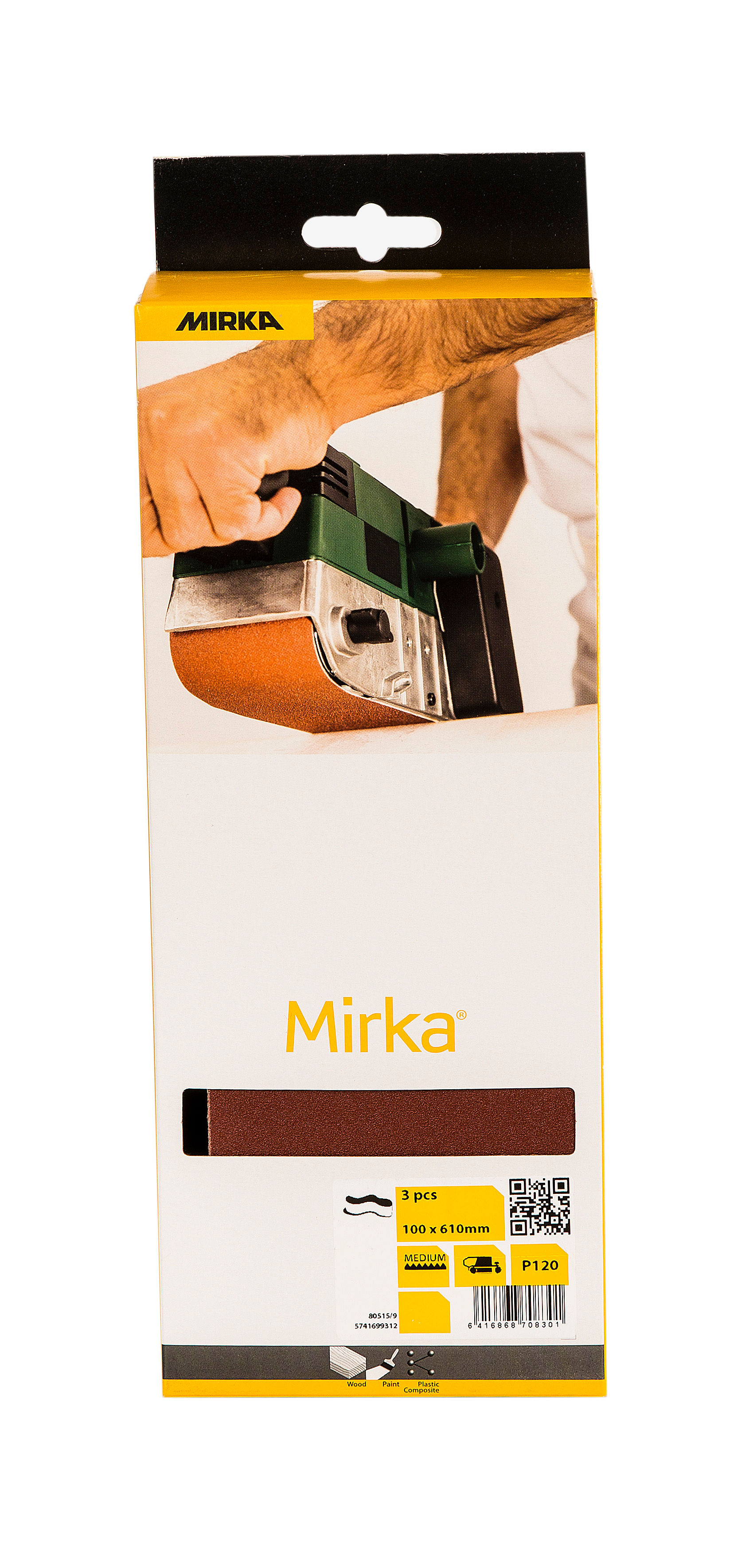 Abrasive Belt Red 100 x 610 mm