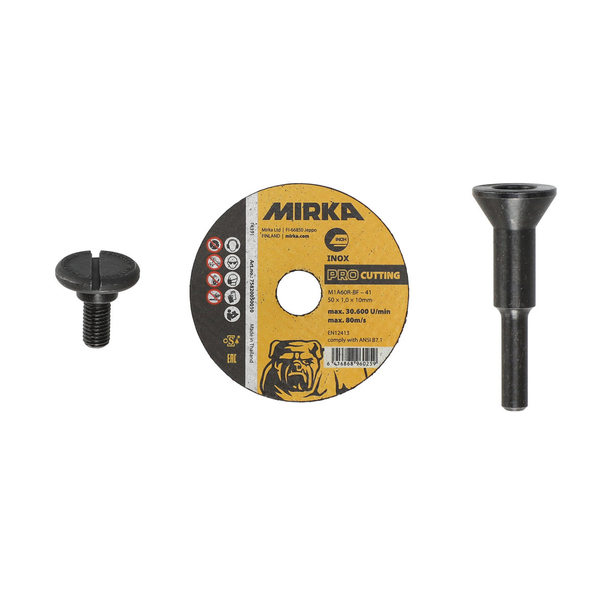 Holder for 50 mm cutting disc with 6 mm shaft