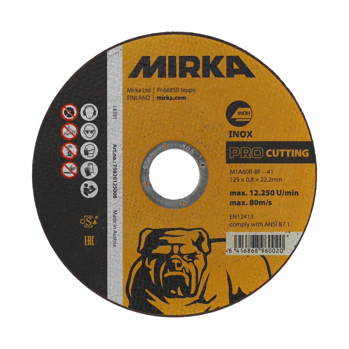Mirka® PRO Cutting Wheel Inox