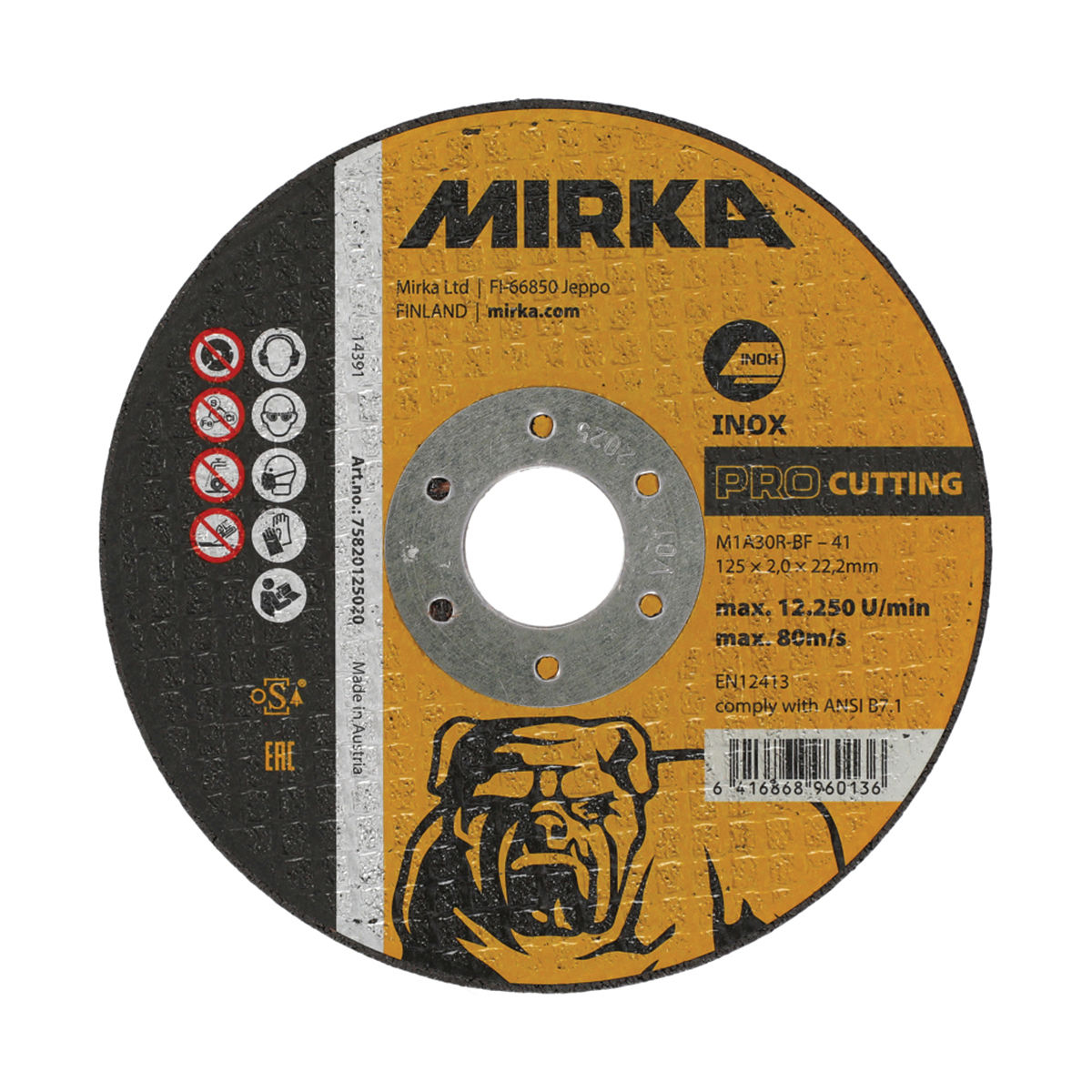 Mirka® PRO Cutting Wheel Inox