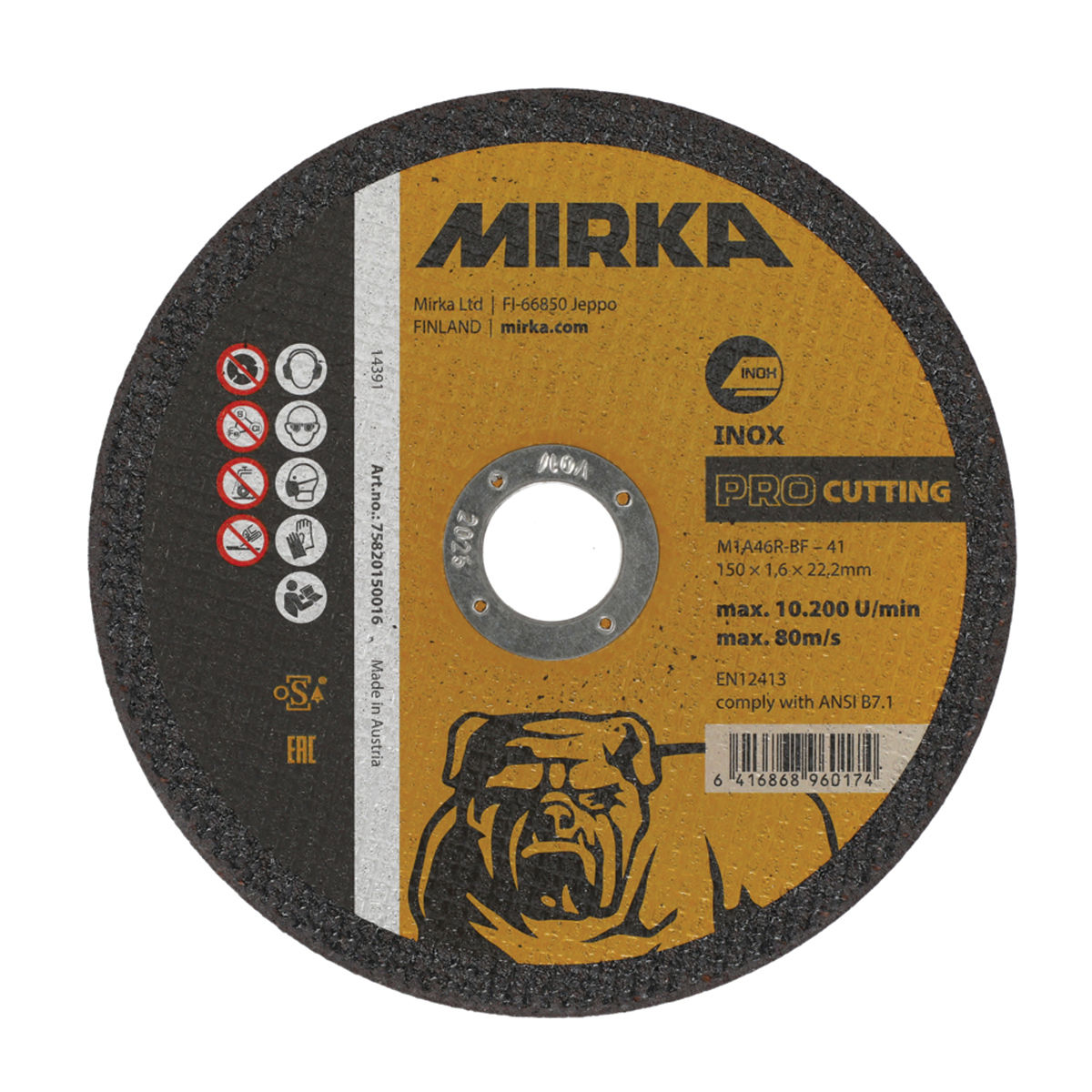 Mirka® PRO Cutting Wheel Inox