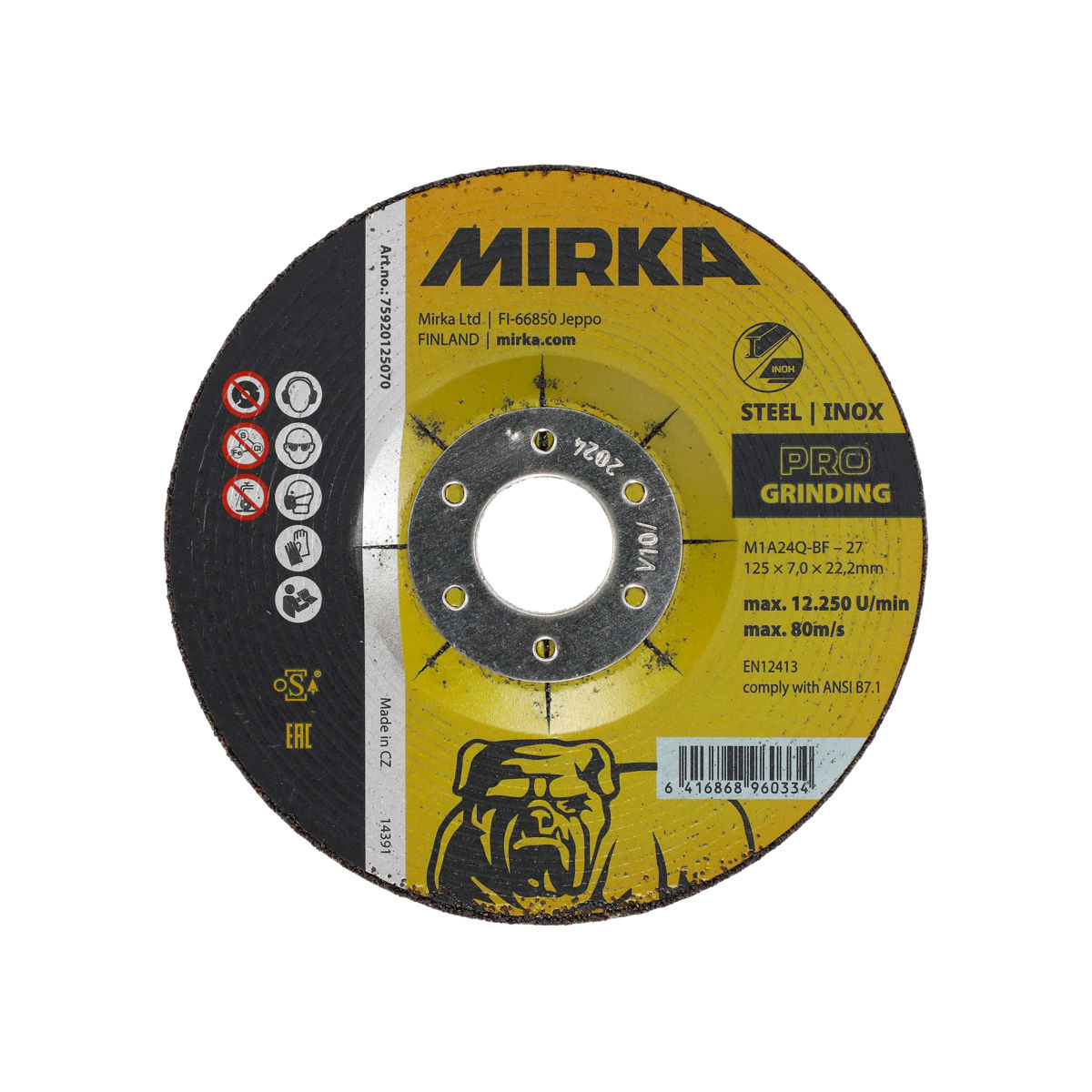 Mirka® PRO Grinding Wheel Inox/steel