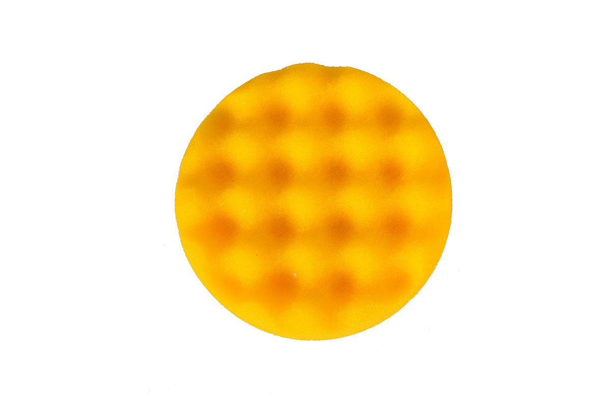 Polishing Foam Pad Ø 85 mm Yellow Waffle