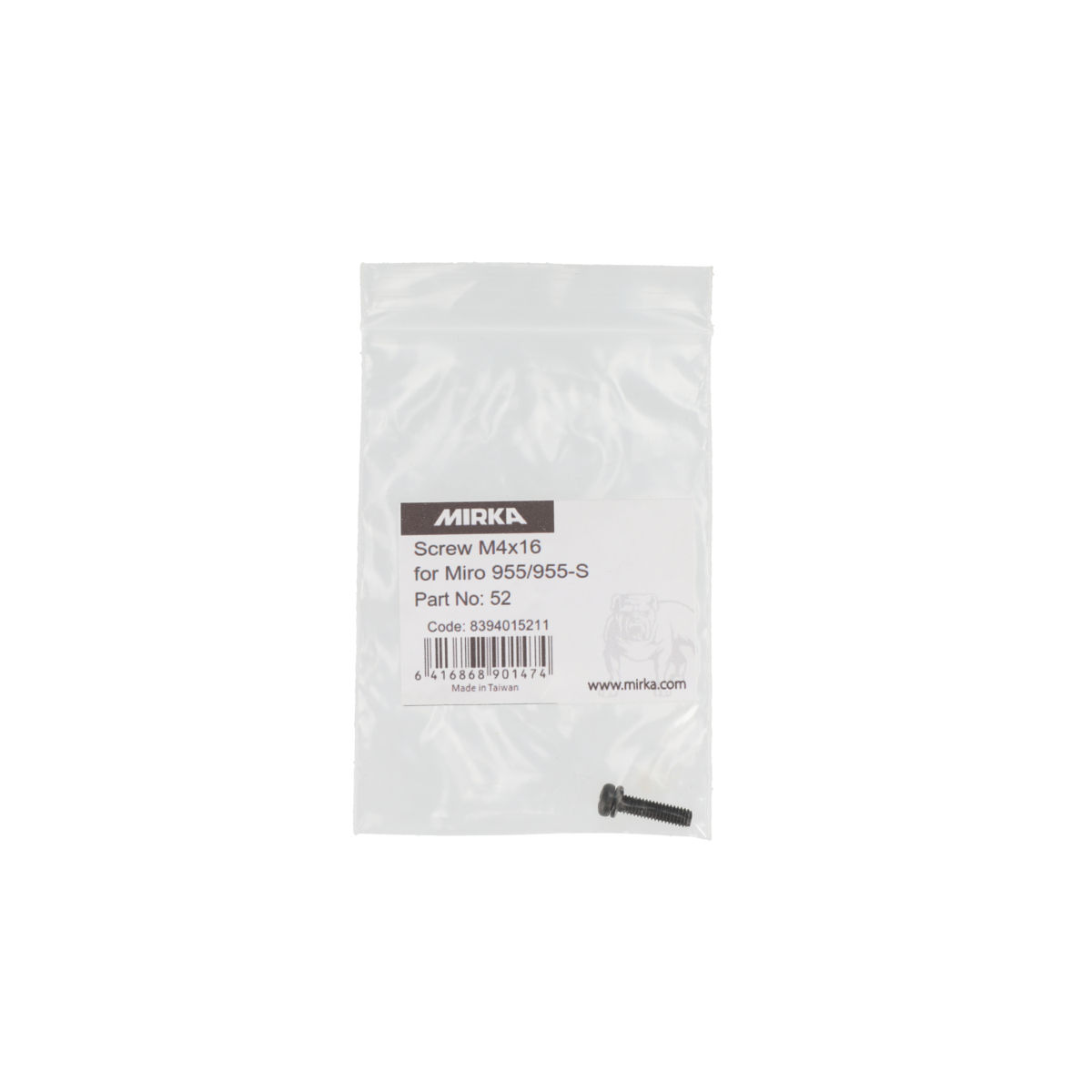 Screw M4x16 No. 52 for Miro 955/955-S