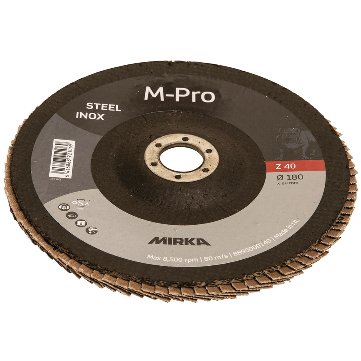 Lamellenschijf M-PRO Ø 180 mm Inox ZIR